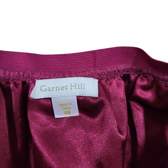 Garnet Hill Ottoman Mesh Stripe Aline Skirt - Picture 3 of 4